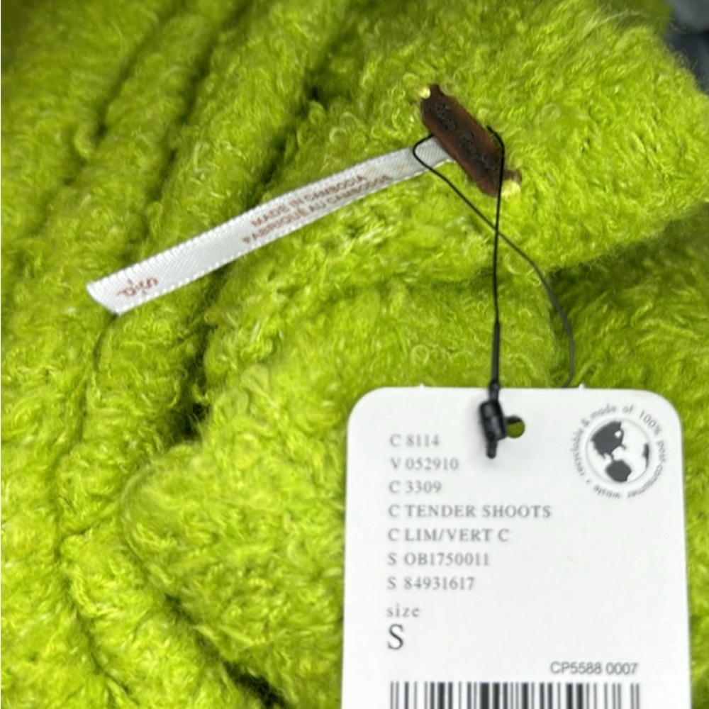 Free People Lime Green Cozy Women's Sweater - Picture 4 of 4